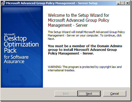 AGPM Part 3: How to install Advanced Group Policy Management Server v4