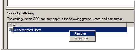 How to apply a Group Policy Object to individual users or computer