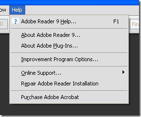 Image 9. "Check for Update" removed from help menu