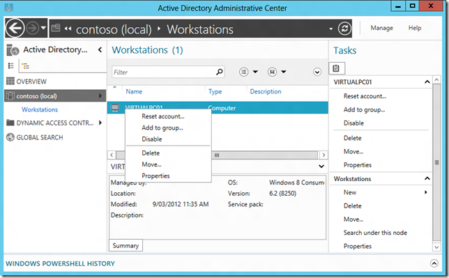 How to configure a “Primary Computer” (a.k.a. msDS-PrimaryComputer property) in Windows 8